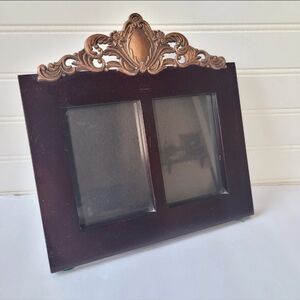 Vintage double wooden frame